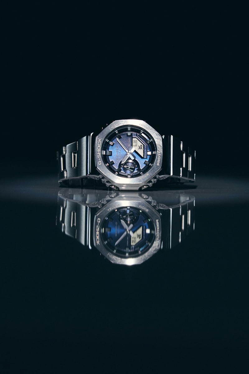 G-SHOCK Metal-Clad Stainless Steel GM-2110 Watches GM-2110D-2B GM-2110D-2A GM-2110D-3A GM-2110D-4A 