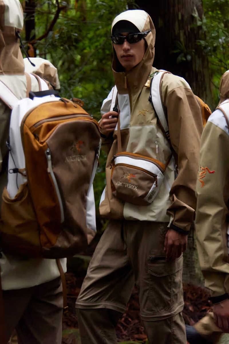 beams arcteryx beta sl jacket crossbody bag backpack patchwork 2024 collaboration release details launch japan lottery online global