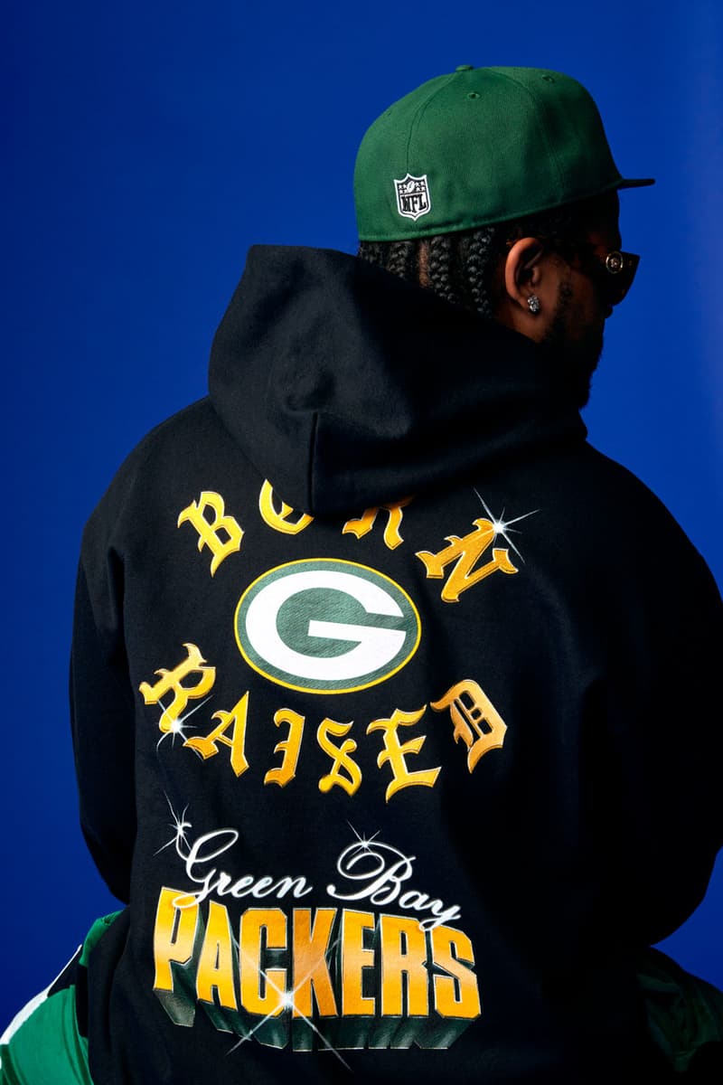 Born X Raised x NFL Reveal Biggest Collab to Date teams largest collection release info football season national league raiders packers 49ers los angeles dodgers chiefs saints all 32 teams hat jersey apparel fashion t shirt graphic la 