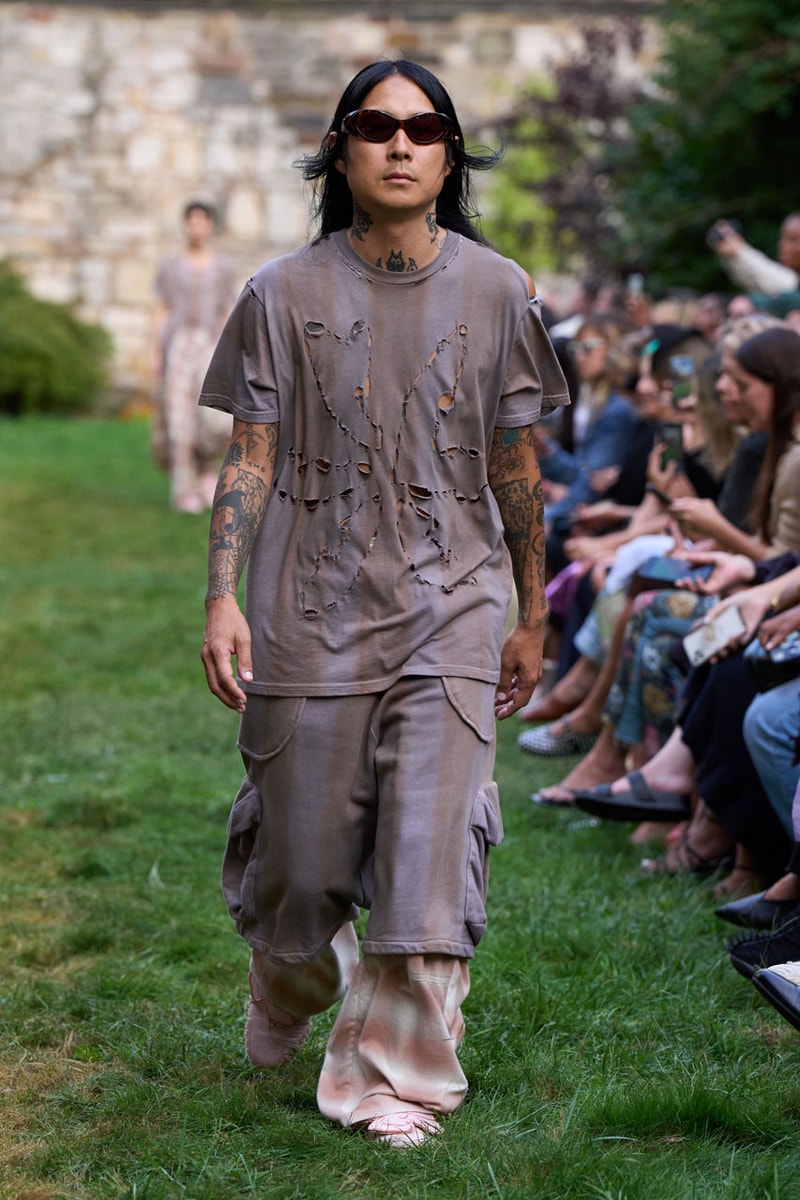 Collina Strada SS25 Reminds Us – Now, More than Ever - To Touch Grass runway collection nyfw new york fashion week collection release mara hoffman green lady earth sustainability hillary taymour interview
