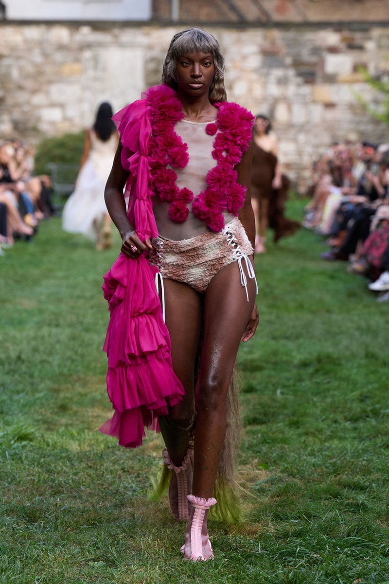 Collina Strada SS25 Reminds Us – Now, More than Ever - To Touch Grass runway collection nyfw new york fashion week collection release mara hoffman green lady earth sustainability hillary taymour interview