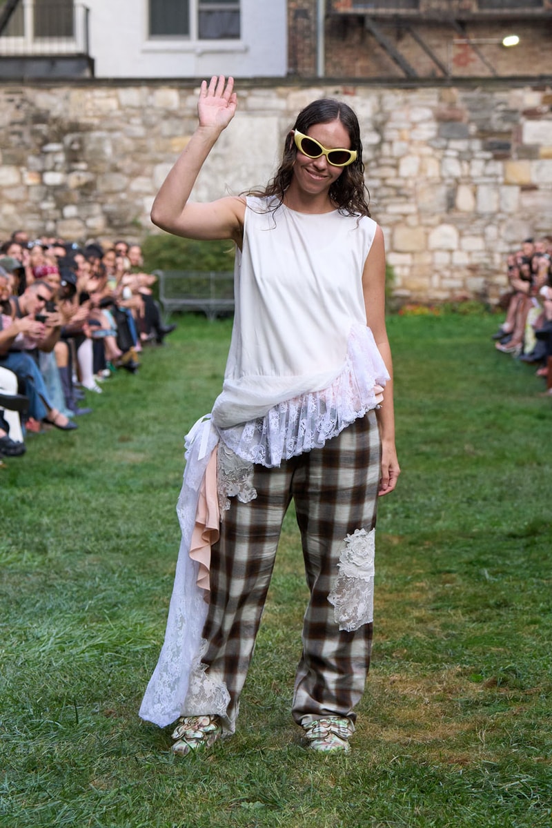 Collina Strada SS25 Reminds Us – Now, More than Ever - To Touch Grass runway collection nyfw new york fashion week collection release mara hoffman green lady earth sustainability hillary taymour interview