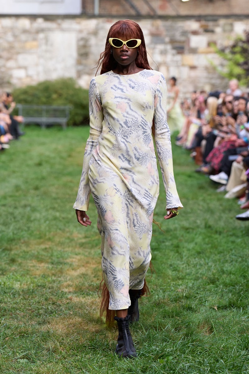 Collina Strada SS25 Reminds Us – Now, More than Ever - To Touch Grass runway collection nyfw new york fashion week collection release mara hoffman green lady earth sustainability hillary taymour interview