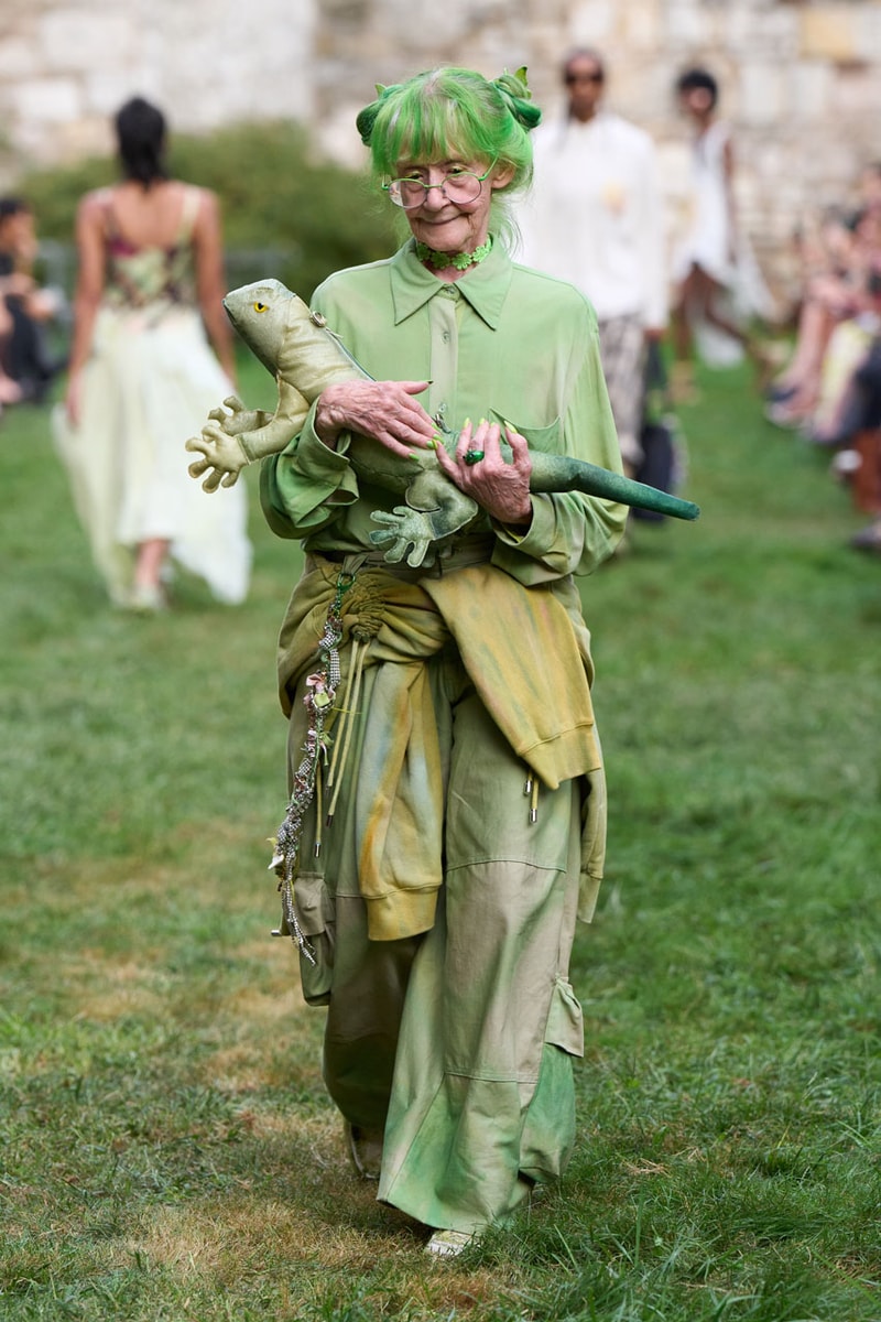 Collina Strada SS25 Reminds Us – Now, More than Ever - To Touch Grass runway collection nyfw new york fashion week collection release mara hoffman green lady earth sustainability hillary taymour interview