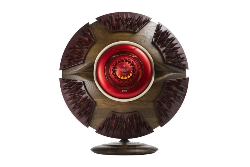 the macallan time : space 1940 2018 whisky pairing cask oak sculpture red chamber 200th anniversary details 200 unites available