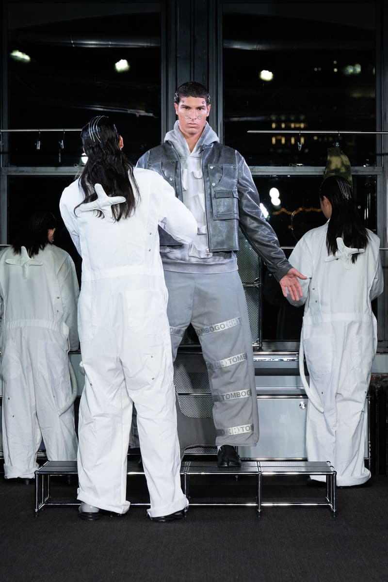 TOMBOGO SS25 Is All About Detachment runway reverse engineering tommy bogo bay area san francisco paris debut jacket pocket bag rich amiri duckwrth collection
