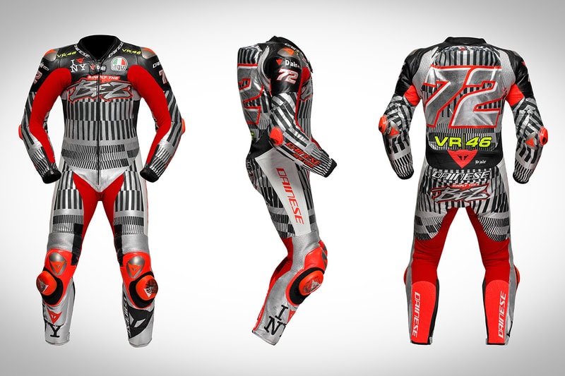 dainese Marco Bezzecchi's Custom Dainese MotoGP Suit sport motorbike new york nyc italy racing racer charity release info campaign