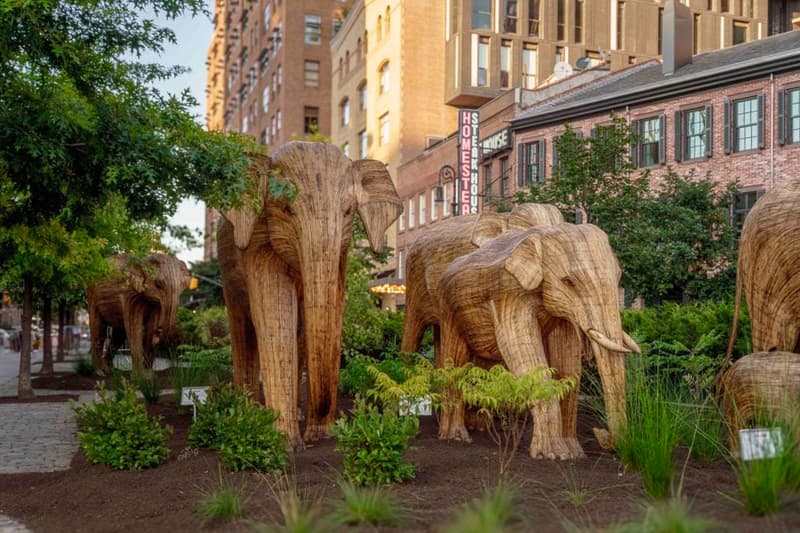 The Great Elephant Migration New York Sculptures