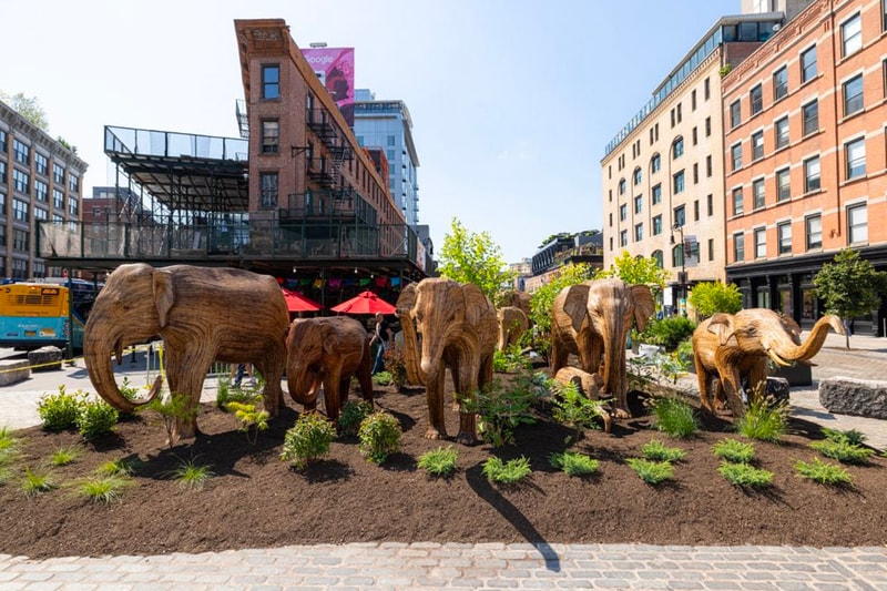 The Great Elephant Migration New York Sculptures