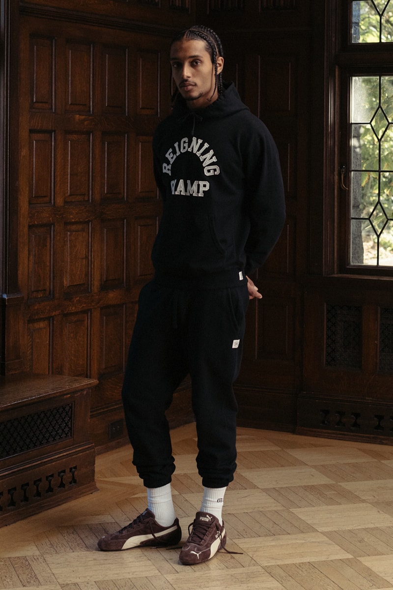 Reigning Champ Reveals Its Fall 2024 Playbook for Collegiate Prep fw24 slacks collared shirts layering vests 
