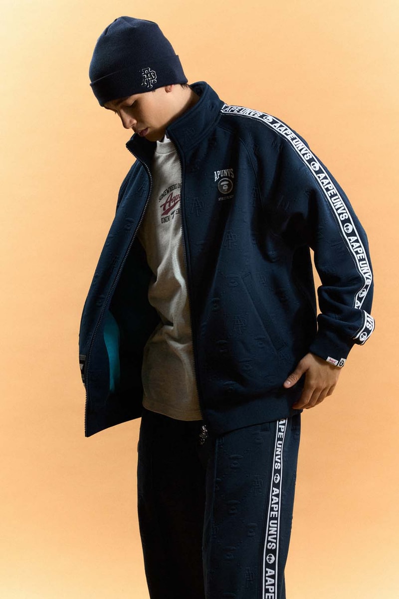 AAPE FW24 Ice Hockey and College-Inspired Range Lookbook Mens Womens