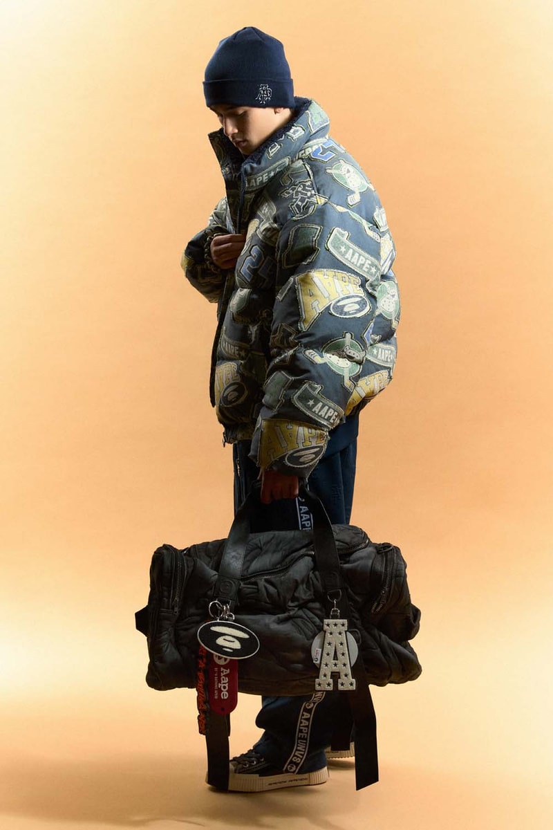 AAPE FW24 Ice Hockey and College-Inspired Range Lookbook Mens Womens