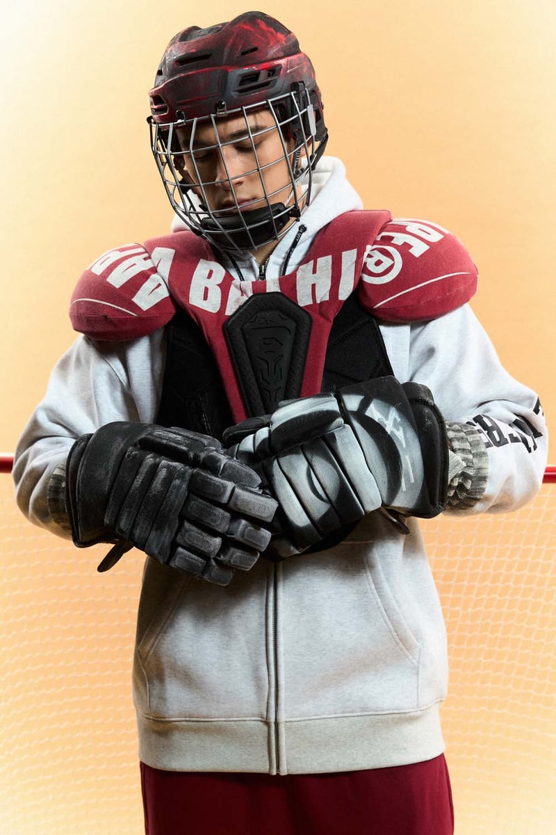 AAPE FW24 Ice Hockey and College-Inspired Range Lookbook Mens Womens