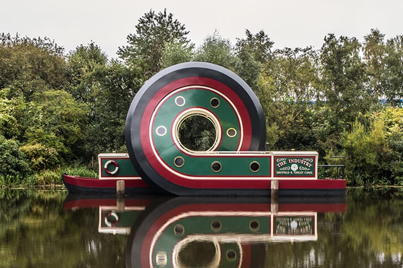 Alex Chinneck’s ‘Looping Boat’ is an Ode to Industry
