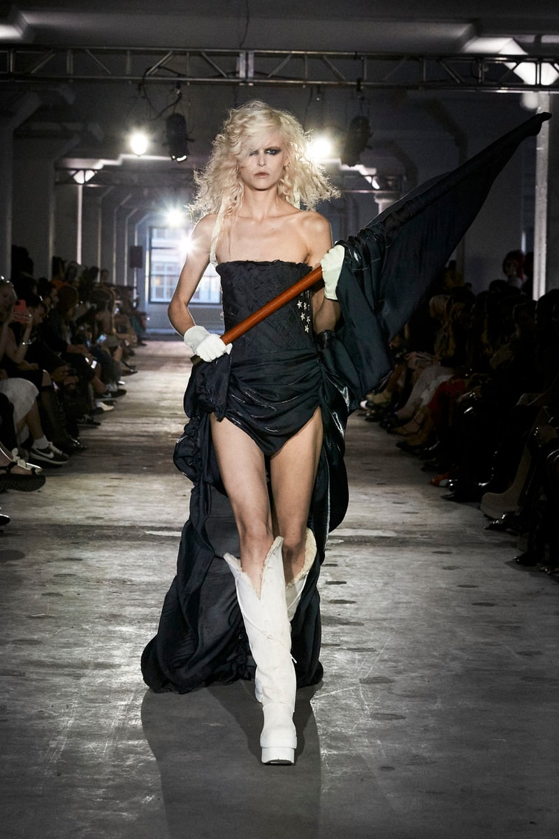 Elena Velez SS25: Folkloric Feminity For Saints and Sinners runway collection new york fashion week nyfw ready to wear spring summer 2025 mud show doechii tinashe 