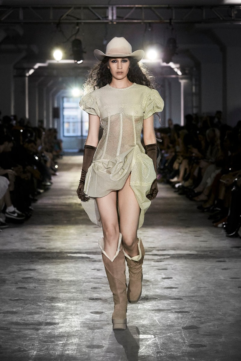 Elena Velez SS25: Folkloric Feminity For Saints and Sinners runway collection new york fashion week nyfw ready to wear spring summer 2025 mud show doechii tinashe 