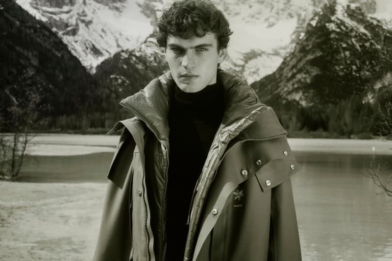 OAMC x Goldwin Bold Collaboration Collection  FW24 coat jacket insulated coat insulated jacket down jacket long pants Dolomite Mountains Luke Meier