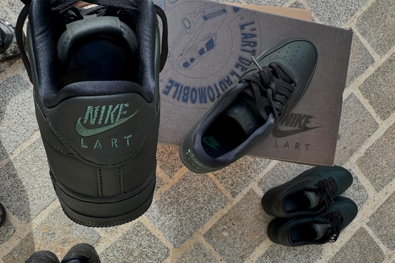 lart de lautomobile nike collaboration teaser photo sportswear air force 1 low arthur kar official release date info photos price store list buying guide