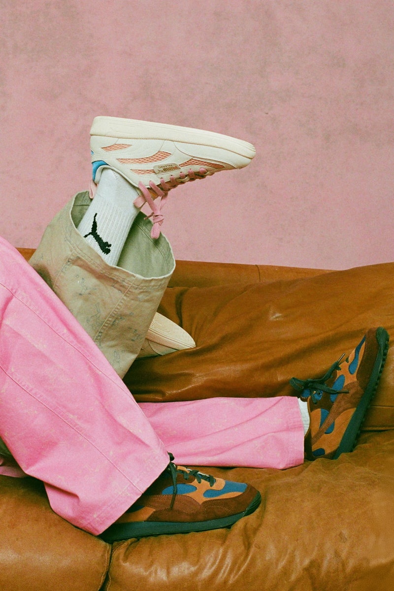 KidSuper x PUMA Stands on Funny Business collab footwear sneaker release info images new york fashion week colm dillane palermo easy rider academy