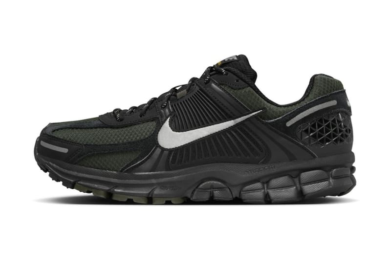 The Nike Zoom Vomero 5 "Black Sequoia" Is Fitted With a Reflective Swoosh