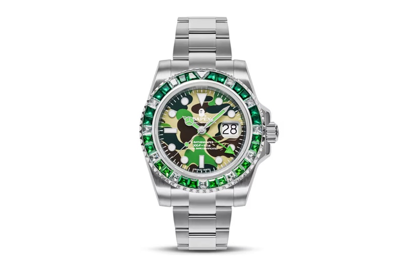 bape bapex type 2 model wrist watch colorful pink green blue crystals cubic zirconia launch preview september 14 release date