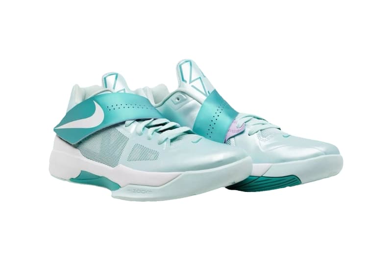 Nike KD 4 "Easter" планируется вернуть следующей весной цвета мяты и конфет/белый-новый зеленый IB3550-300 весна 2025 Кевин Дюрант Phoenix Suns баскетболист НБА денежный снайпер