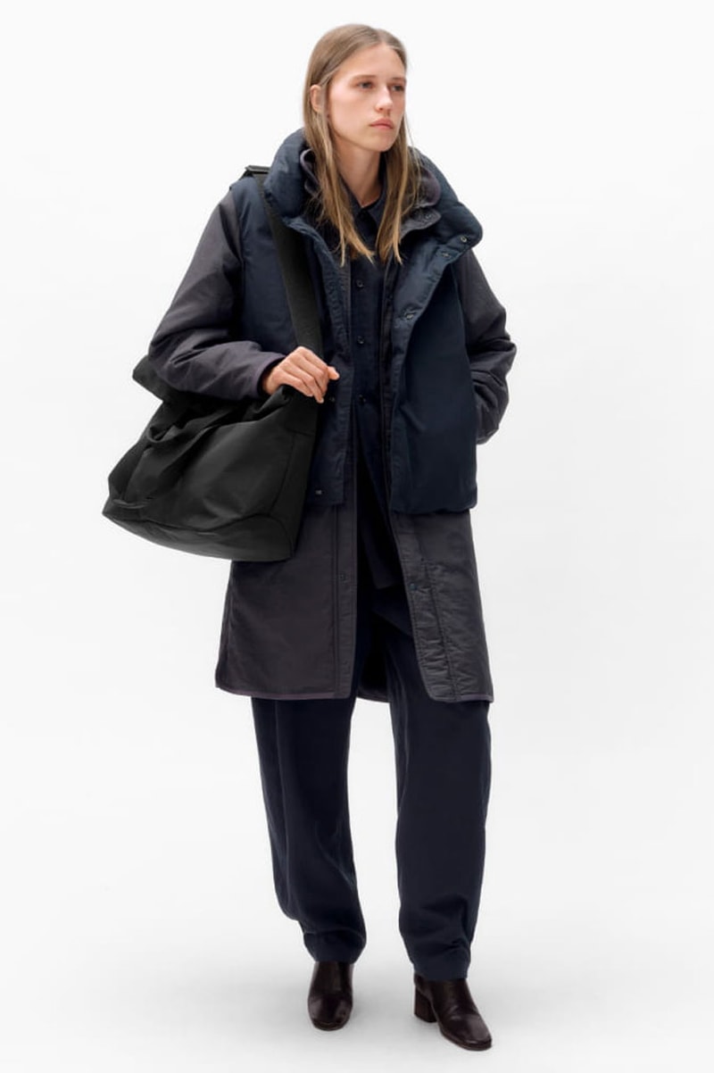 Form Meets Function in UNIQLO U FW24 christopher lemaire collection lookbook release info fashion drop price Christophe Lemaire and Sarah-Linh Tran