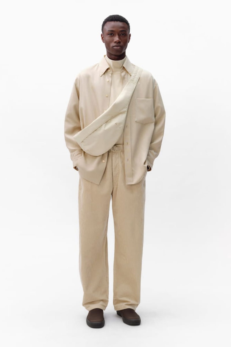 Form Meets Function in UNIQLO U FW24 christopher lemaire collection lookbook release info fashion drop price Christophe Lemaire and Sarah-Linh Tran