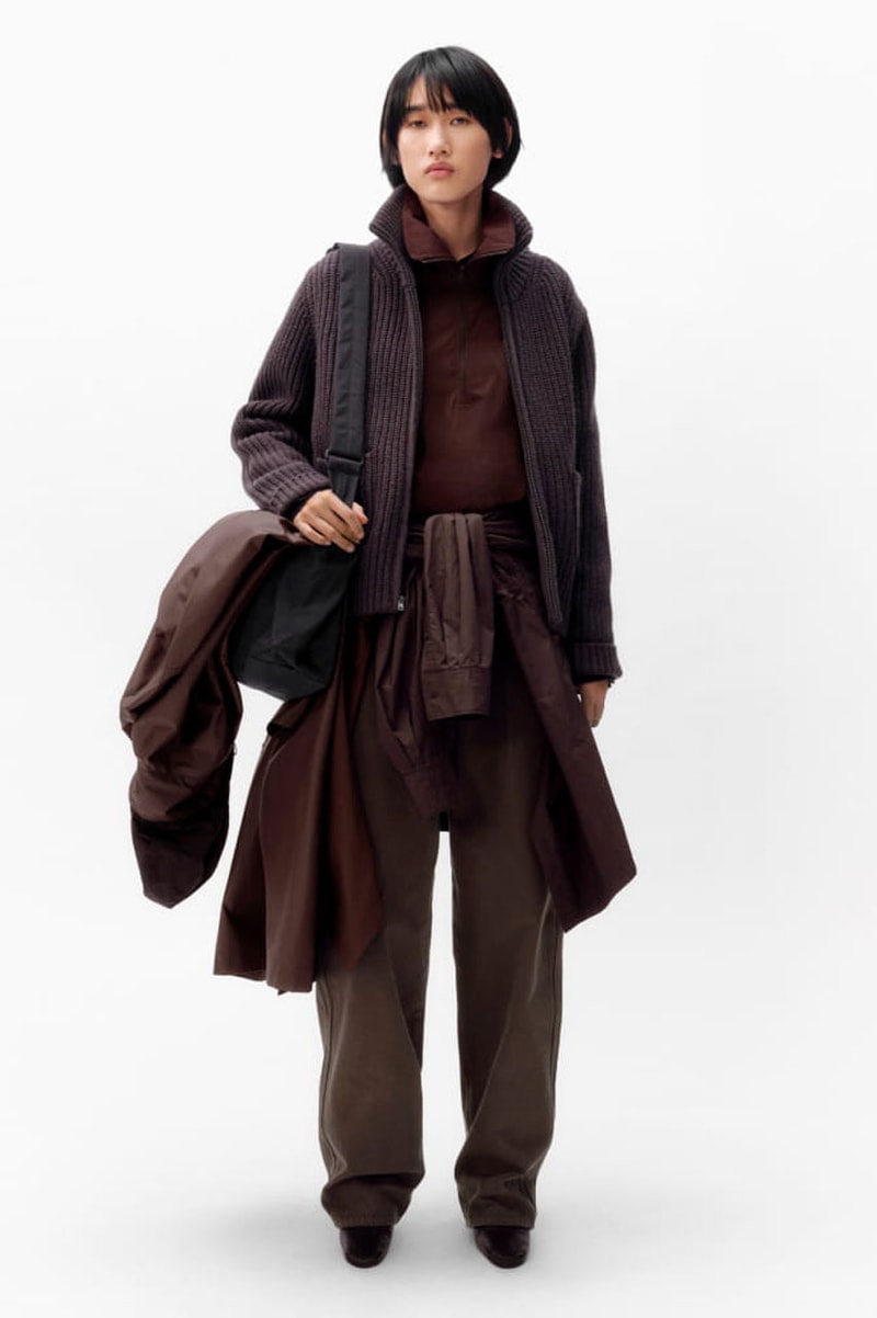 Form Meets Function in UNIQLO U FW24 christopher lemaire collection lookbook release info fashion drop price Christophe Lemaire and Sarah-Linh Tran