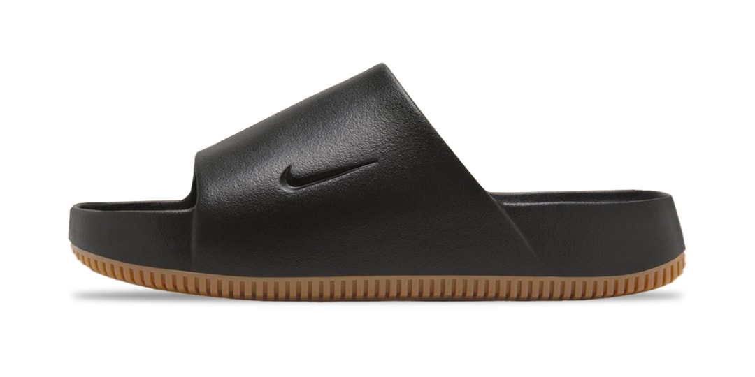 First Look at the Nike Calm Slides in "Black Gum"