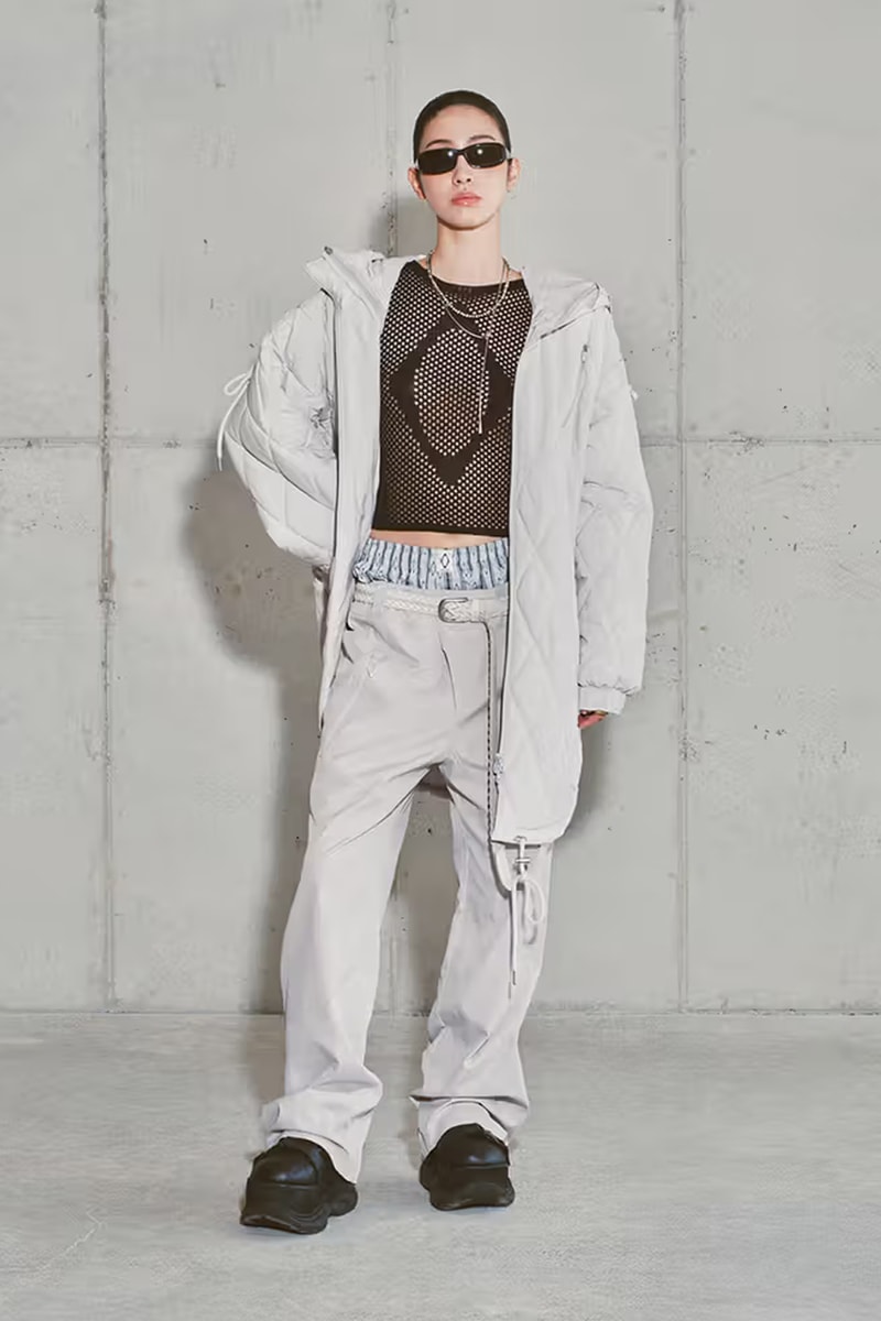 MISCHIEF Brings a Bit of Edge to Its Third Collection for Fall 2024 lookbooks seoul south korean brand wardrope staples rhombus logo