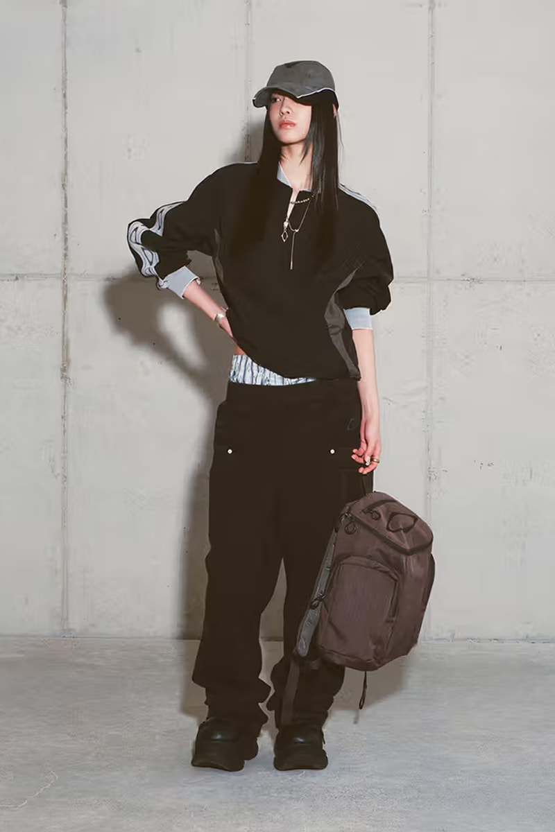 MISCHIEF Brings a Bit of Edge to Its Third Collection for Fall 2024 lookbooks seoul south korean brand wardrope staples rhombus logo
