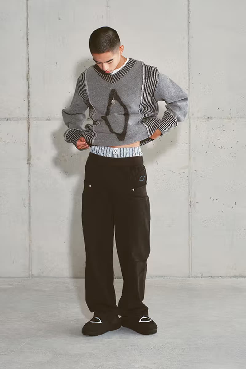 MISCHIEF Brings a Bit of Edge to Its Third Collection for Fall 2024 lookbooks seoul south korean brand wardrope staples rhombus logo