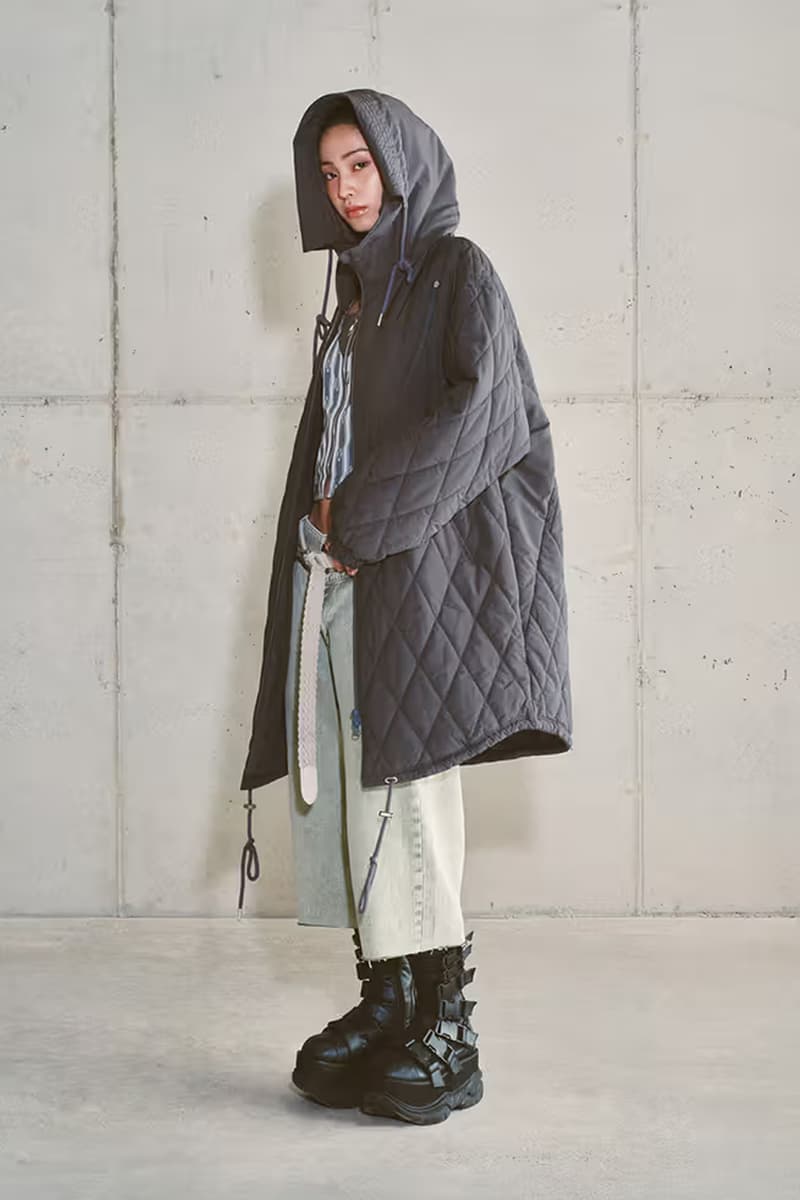 MISCHIEF Brings a Bit of Edge to Its Third Collection for Fall 2024 lookbooks seoul south korean brand wardrope staples rhombus logo