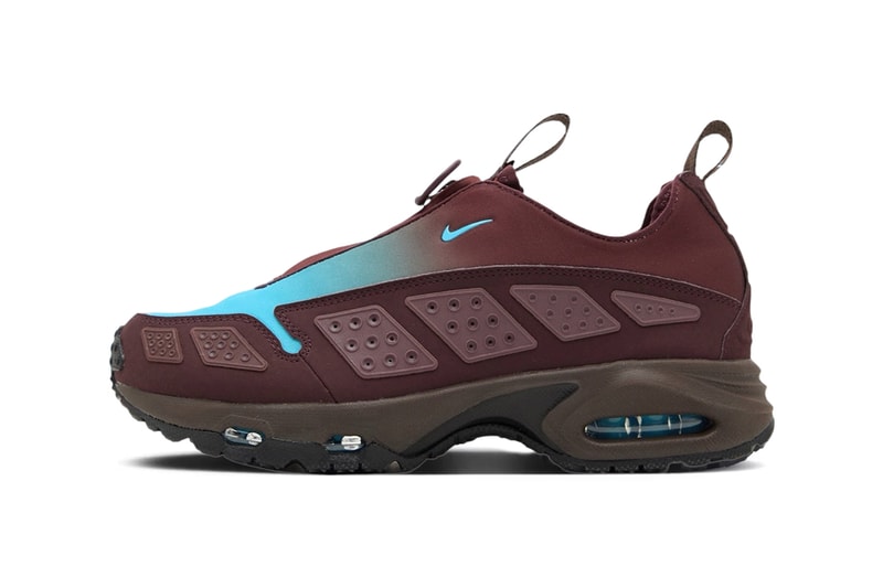Nike Air Max Sunder "Burgundy Crush/Baltic Blue-Baroque Brown" Drops This Fall release info HQ4189-600 october 2024 release info retro swoosh shoe