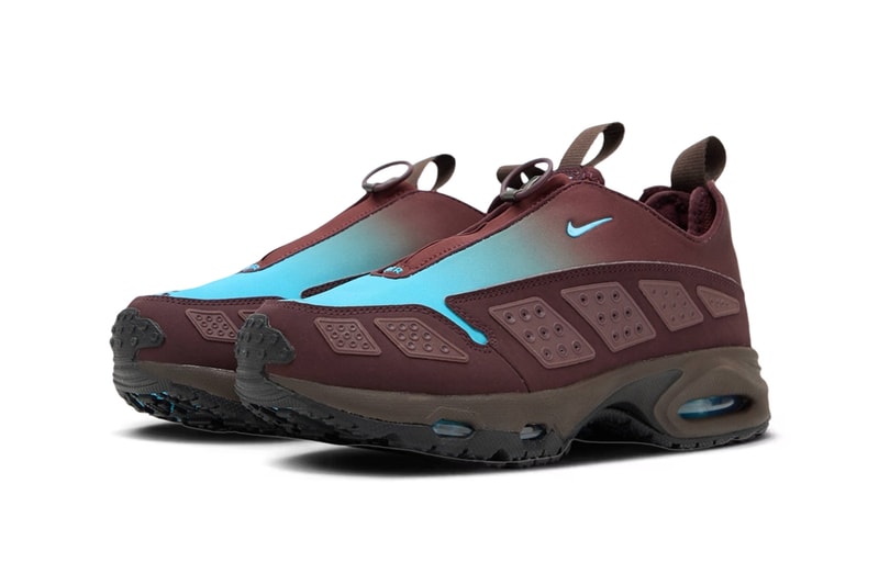Nike Air Max Sunder "Burgundy Crush/Baltic Blue-Baroque Brown" Drops This Fall release info HQ4189-600 october 2024 release info retro swoosh shoe