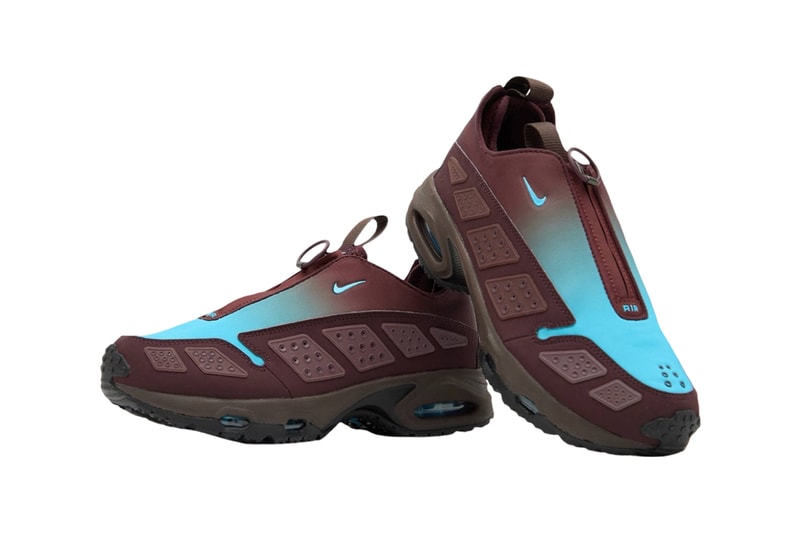 Nike Air Max Sunder "Burgundy Crush/Baltic Blue-Baroque Brown" Drops This Fall release info HQ4189-600 october 2024 release info retro swoosh shoe