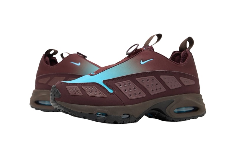 Nike Air Max Sunder "Burgundy Crush/Baltic Blue-Baroque Brown" Drops This Fall release info HQ4189-600 october 2024 release info retro swoosh shoe