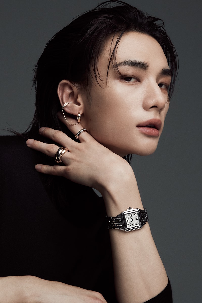 Hyunjin Stray Kids Latest Cartier Ambassador dominATE Billboard 200 Trinity Love Vendôme Louis Cartier Panthère de Cartier Santos-Dumont