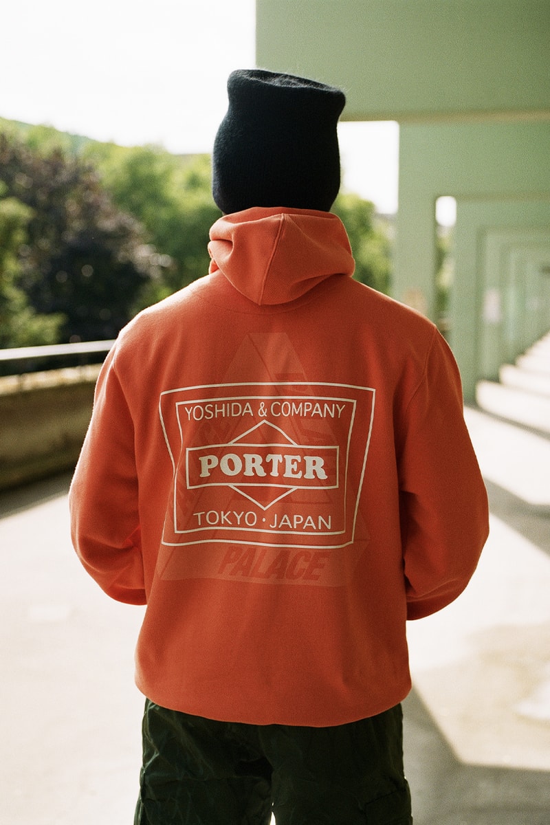 Palace Joins Forces With PORTER For a Special Travellers Edition Collaboration messenger bag hoodies t-shirts luggage japanese brand
