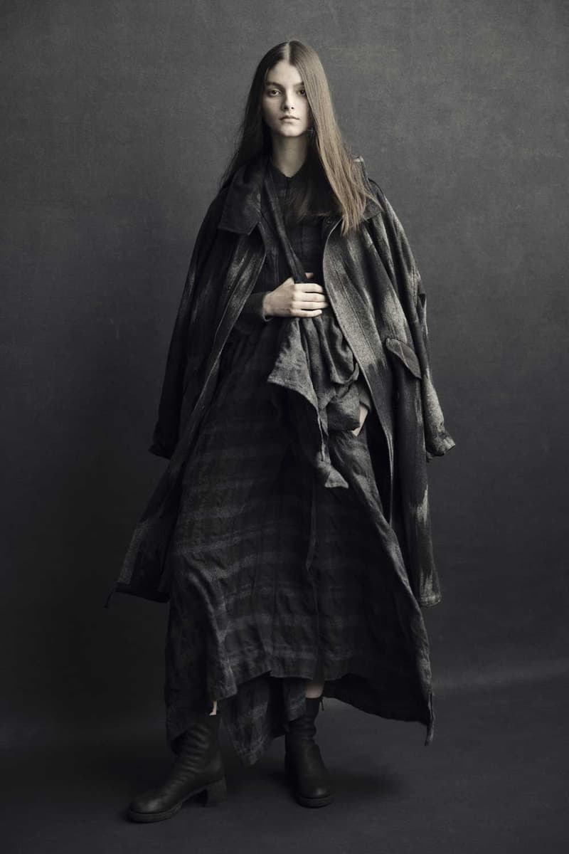 S’YTE FW25 Collection japan Yohji Yamamoto monochromatic coat "BORO"APPLIQUE fall jacket unisex gender neutral