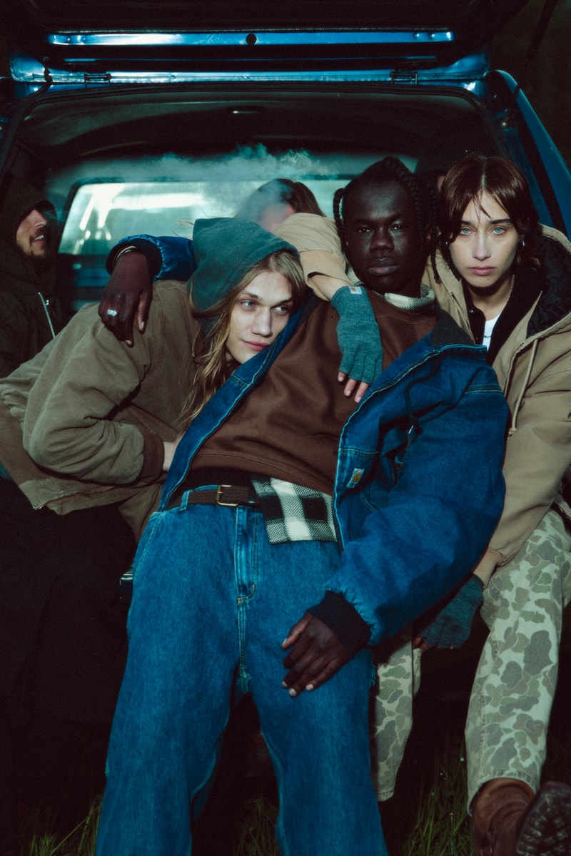 Carhartt WIP Fall winter 2024 campaign Ill-studio agency production video Theodor Guelat Nadine Fraczkowski collection workwear flannel shirts cord utility forest dark 
