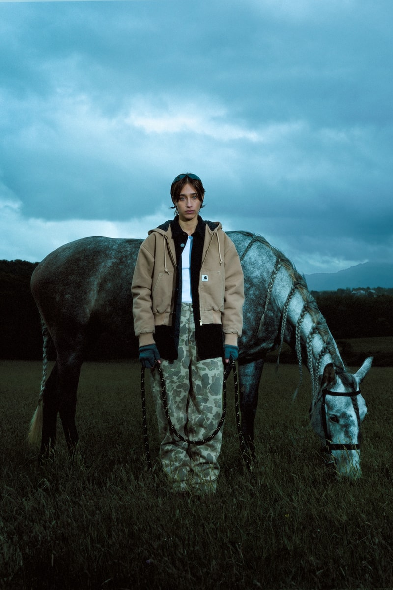 Carhartt WIP Fall winter 2024 campaign Ill-studio agency production video Theodor Guelat Nadine Fraczkowski collection workwear flannel shirts cord utility forest dark 
