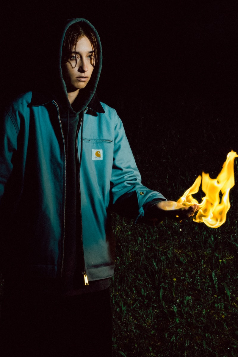 Carhartt WIP Fall winter 2024 campaign Ill-studio agency production video Theodor Guelat Nadine Fraczkowski collection workwear flannel shirts cord utility forest dark 