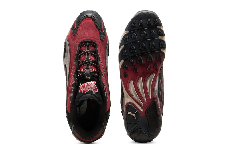 A$AP Rocky PUMA Inhale Distressed Black Red Release Date 402453-01 info store list buying guide photos price