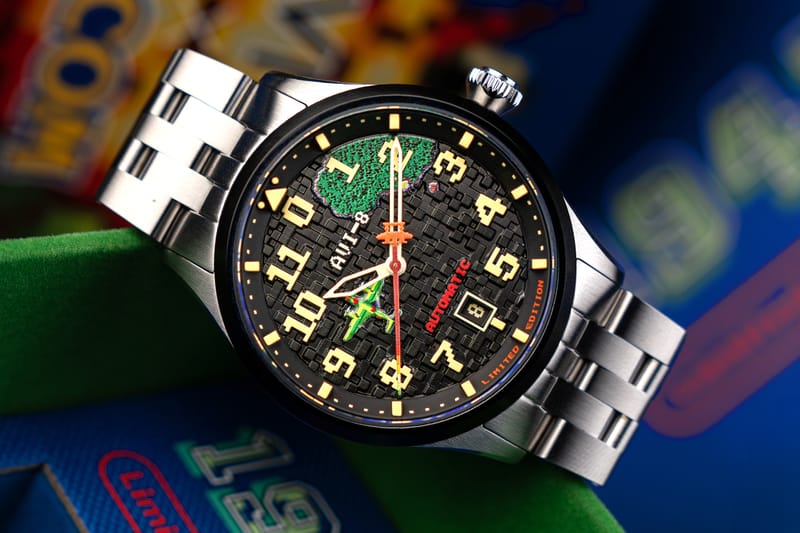 AVI-8 x Capcom Team up Again for the Limited-Edition Flyboy 1942 Automatic Pixel Watch