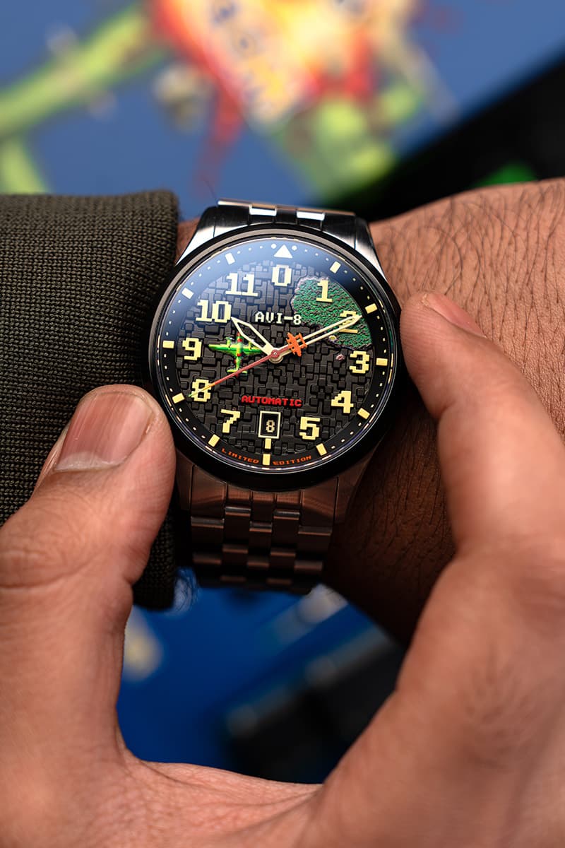 AVI-8 x Capcom Flyboy 1942 Automatic Pixel Limited Edition Watch Release Info