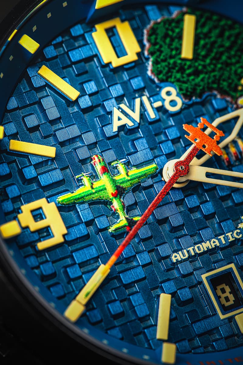 AVI-8 x Capcom Flyboy 1942 Automatic Pixel Limited Edition Watch Release Info