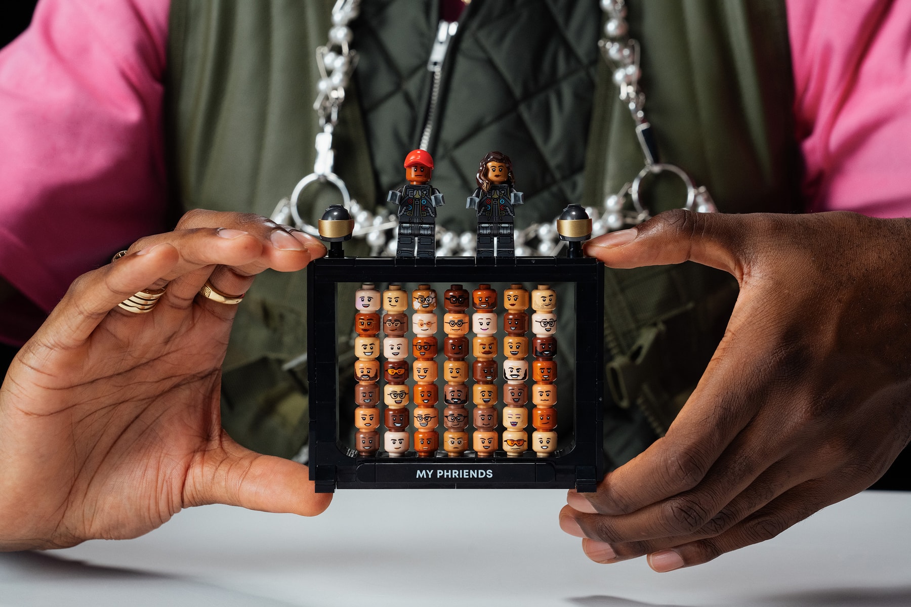 lego group pharrell williams jean jacques ndjoli paris france congo over the moon exclusive collaboration set creativity fashion vibrant color campaign video interview feature