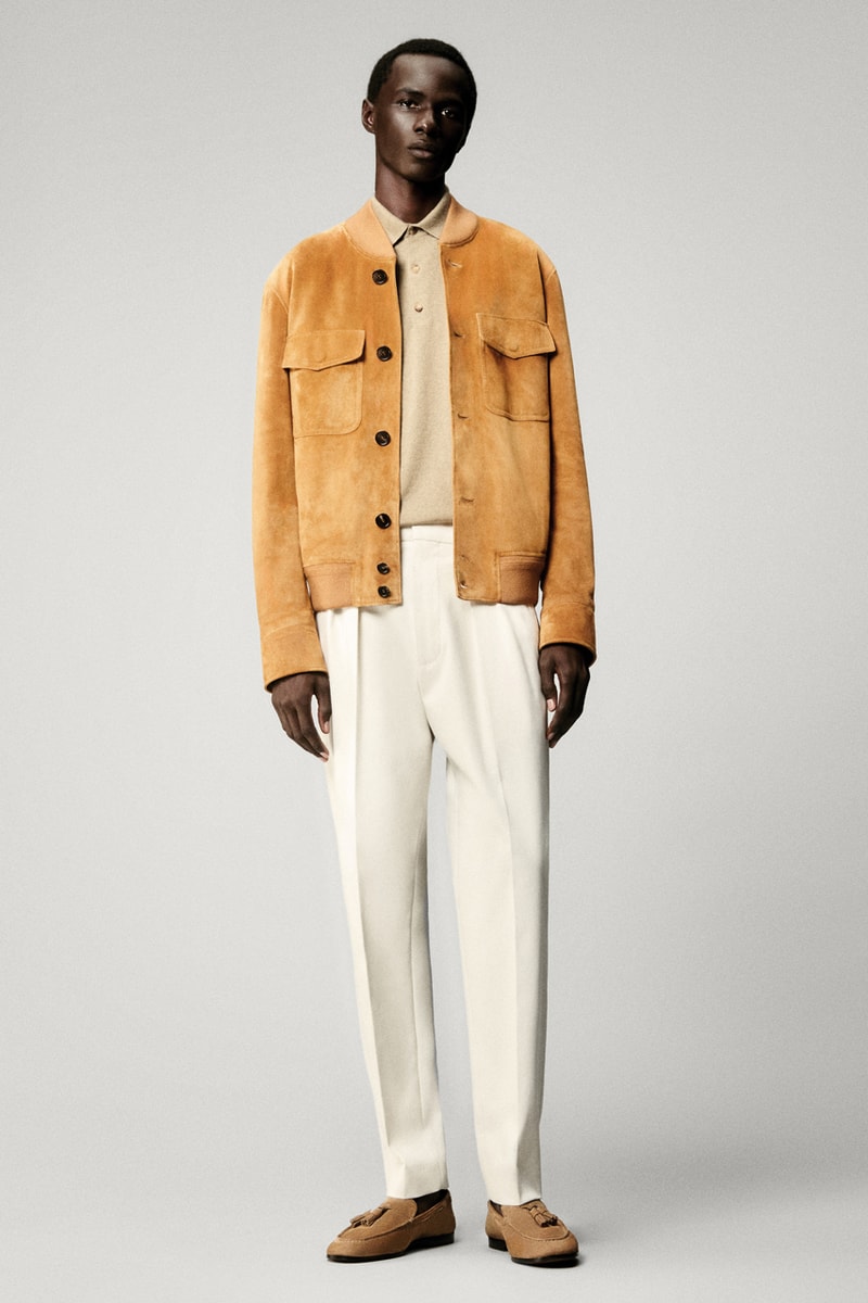 Loro piana sping summer 2025 linen solbiati outerwear blazers spagna cashmere chambray shirt milan fashion week exhibition bermuda shorts anorak nature